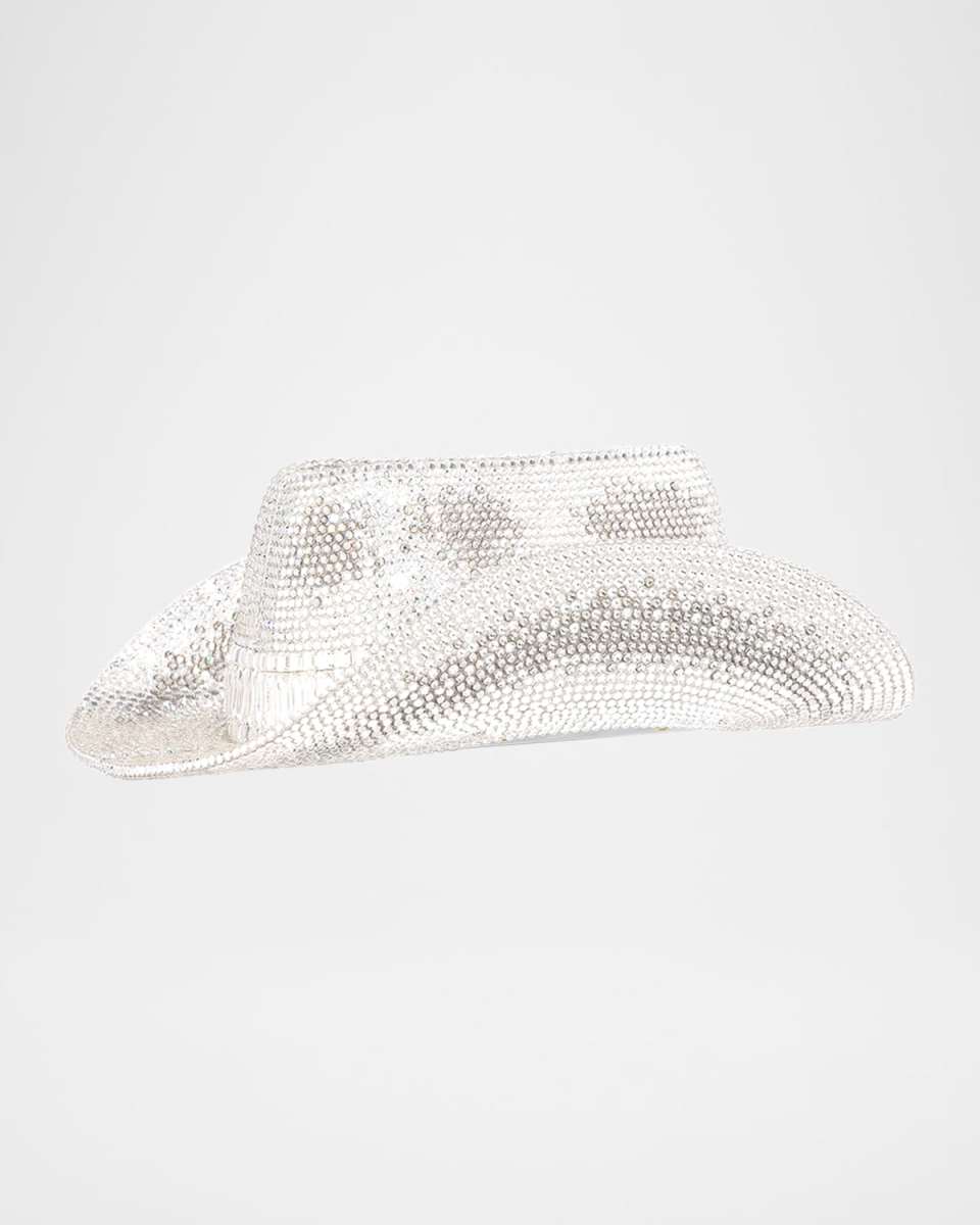 Crystal Cowboy Hat Clutch Bag